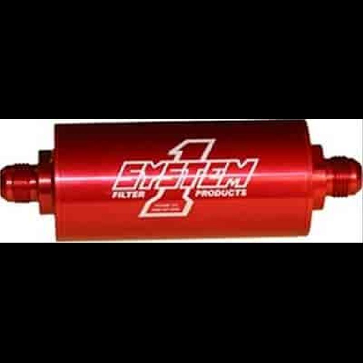 Medium billet inline fuel filter AN-6 fittings