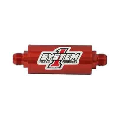 Medium billet inline fuel filter AN-12 fittings