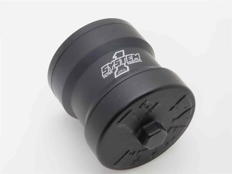 Billet Spin-on Oil Filter 3 3/4 X 3 3/4 Long Universal Threads 75 Micron Element Buna O-Rings