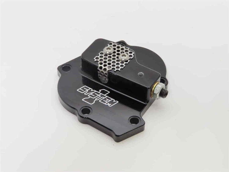 Billet Cap Hard Black Anodized anti-aeration adjustable pressure for 5 bolt Chevy pumps