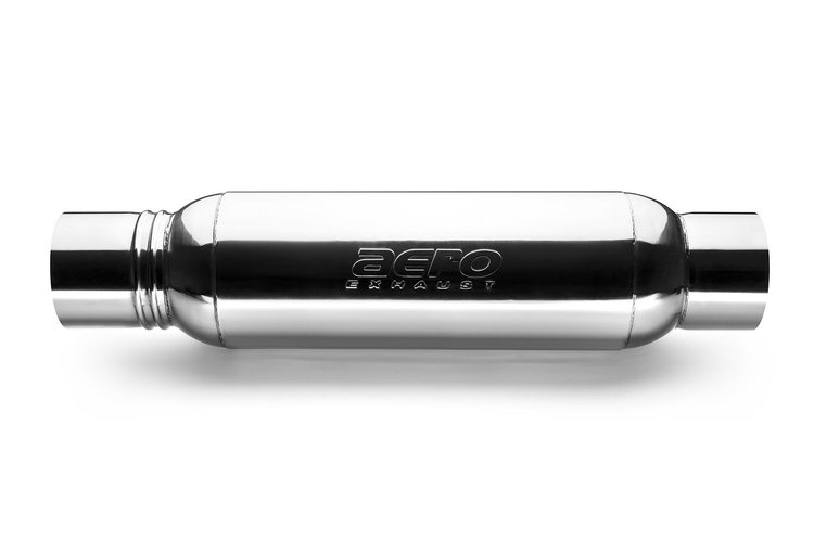 Turbine XL Performance Muffler, Inlet/Outlet: 5 in., Overall Length: 30 in. [Mirror Polished Finish]