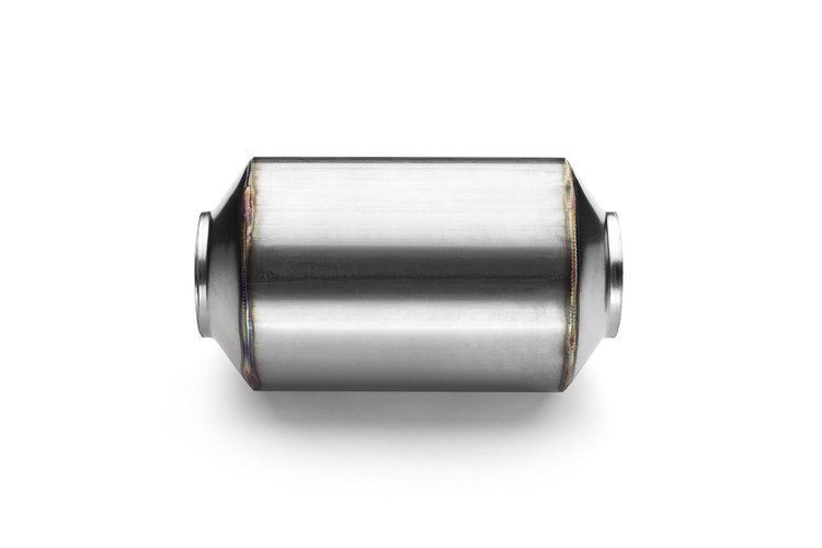 TR-Series Resonator Muffler, Inlet/Outlet: 2.250 in., Overall Length: 10 in. [Mirror Polished Finish]