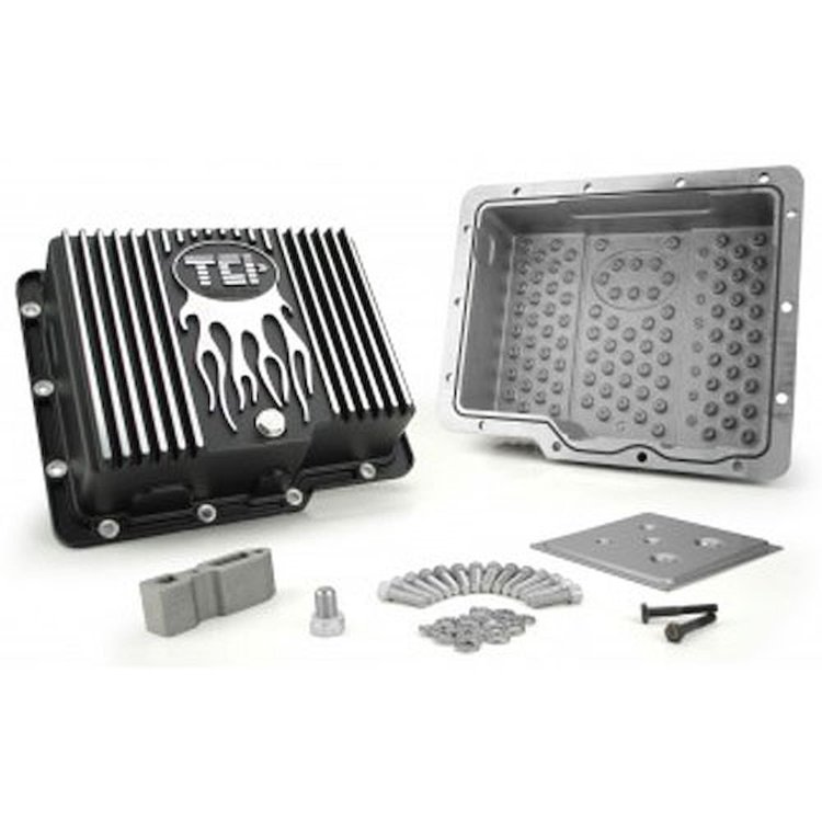 Flame Die-Cast Deep Aluminum Transmission Pan GM Powerglide