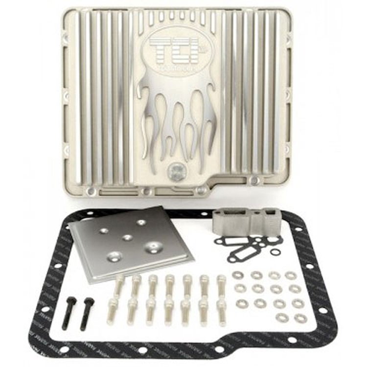 Flame Die-Cast Deep Aluminum Transmission Pan GM Powerglide