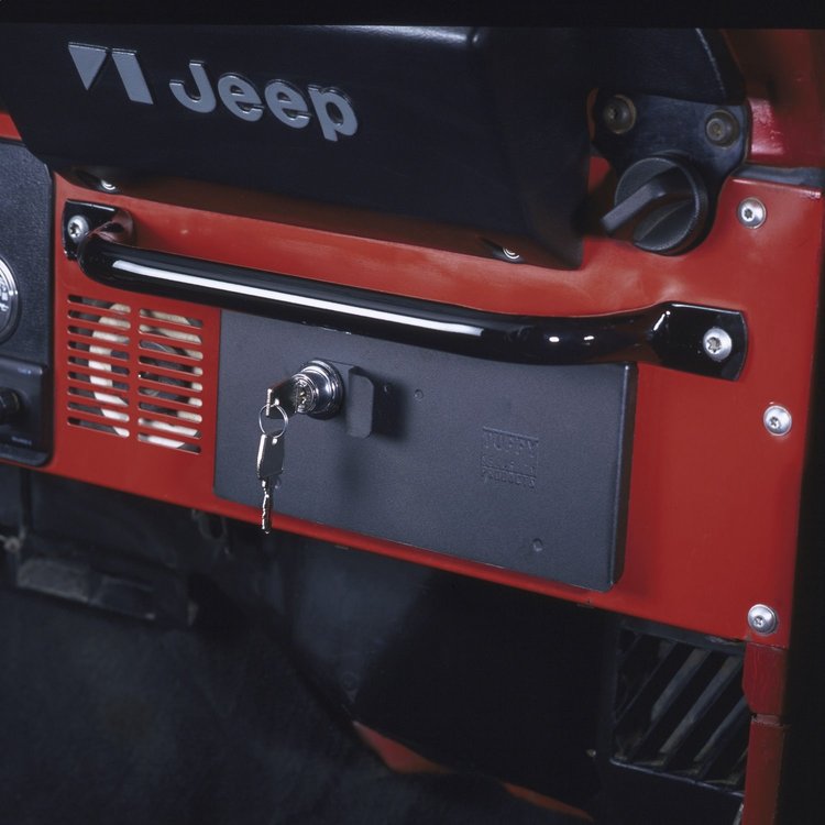 035-01 Security Glove Box, Select Jeep Willys CJ/Wrangler, Black
