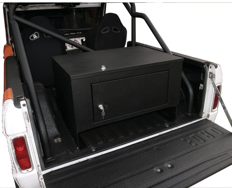 046-01 Cargo Security Lockbox, Black, Rear