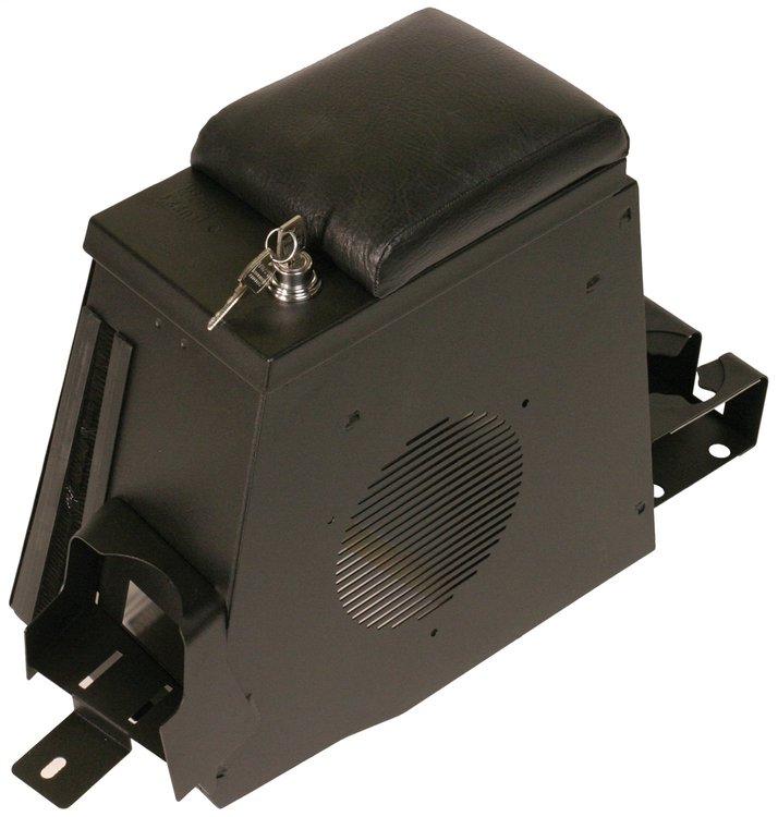 055-01 Series II Center Console, 2001-2006 Jeep Wrangler, Black, Rear Half, w/ Factory Console, w/ Factory Subwoofer
