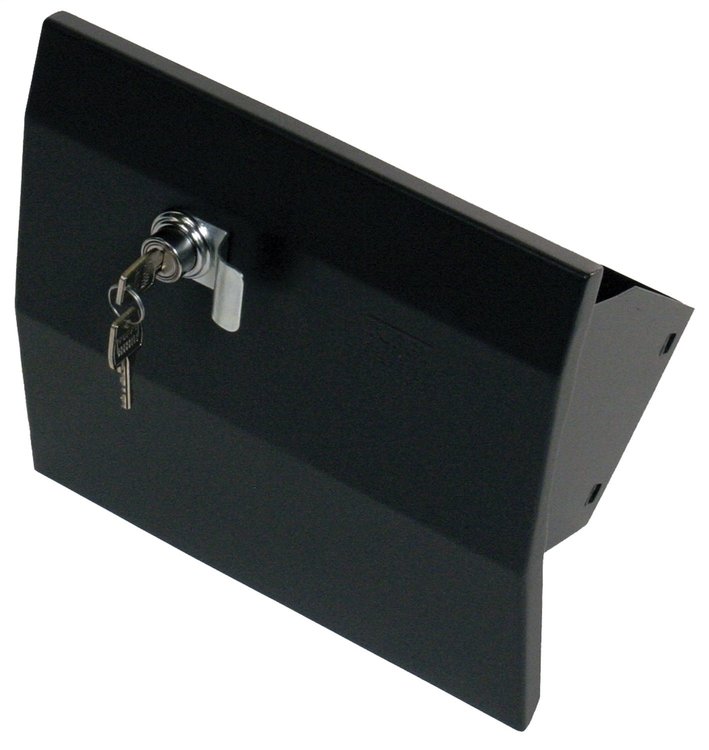 149-01 Security Glove Box, 2018-2018 Jeep Wrangler JK, 2007-2017 Jeep Wrangler, Black
