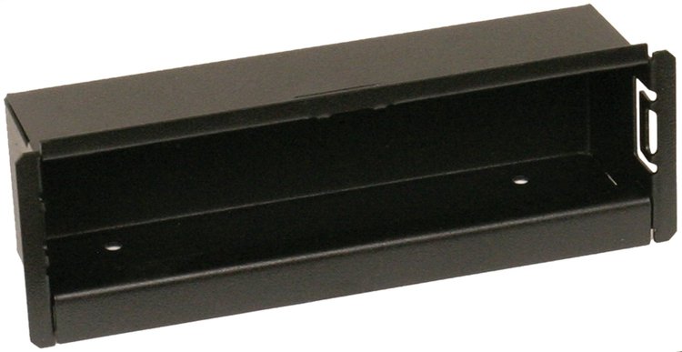 150-01 Dashboard Stereo Cutout Tray, Black, DIN Mount