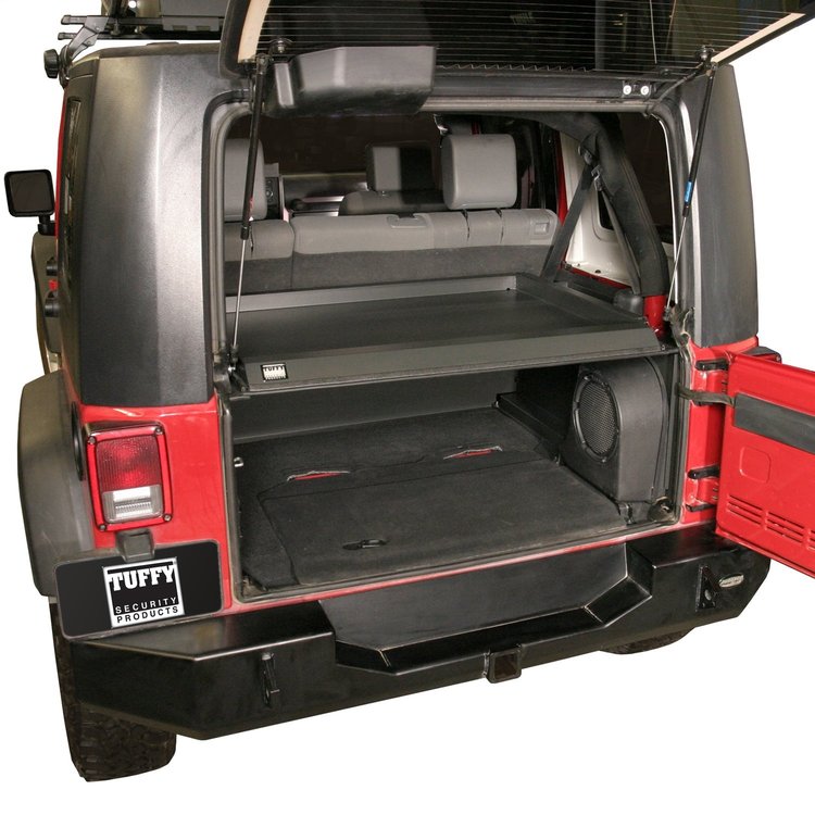 173-01 Deck Enclosure, 2007-2010 Jeep Wrangler, Black