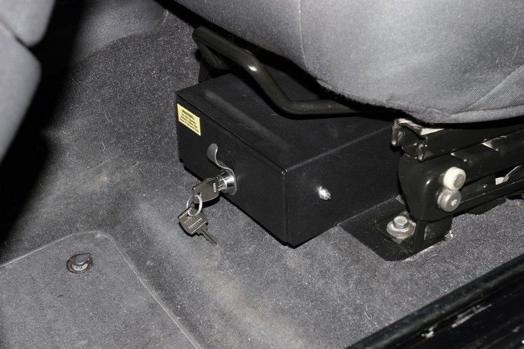 251-01 Conceal Carry/Security Drawer, 2003-2006 Jeep Wrangler, Black, w/Flip Seat