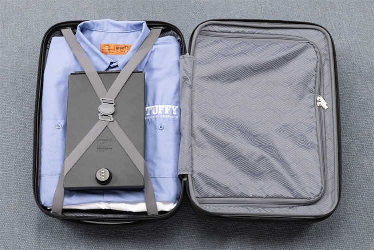 303-01 Portable Travel Safe, Large, Black, 1500 lb. Test Security Cable Included