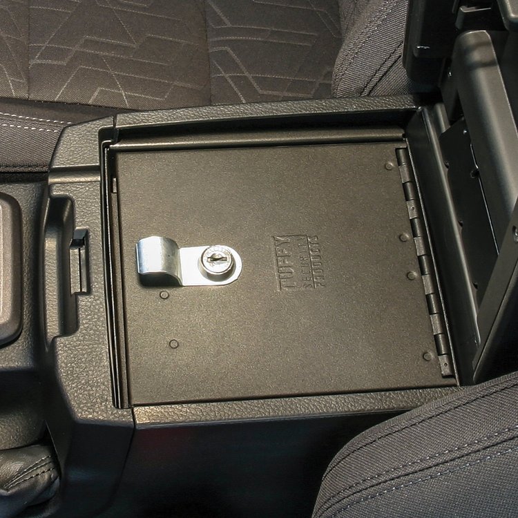 324-01 Security Console Insert, Select Toyota Tacoma, Black, For Vehicle w/Fixed Center Console