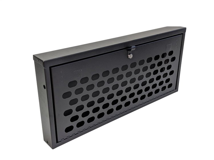 365-01 Tailgate Lockbox, Select Jeep Wrangler, Black, w/Molle Attachment Grid Integrated Into The Lid