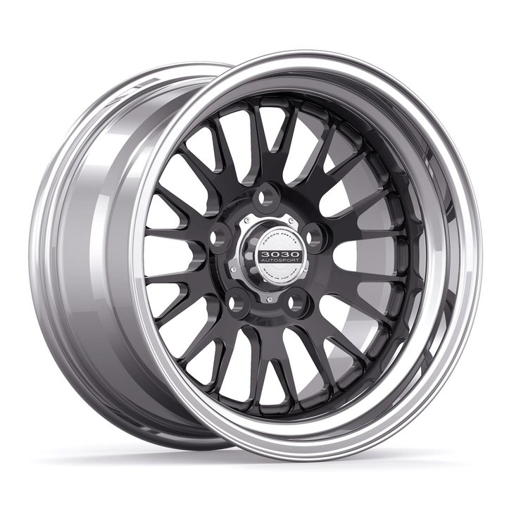 Legend Non-Beadlock Wheel, Size: 15x8", Bolt Pattern: 5x4.5", Backspace: 3.500" [Black/Polished]
