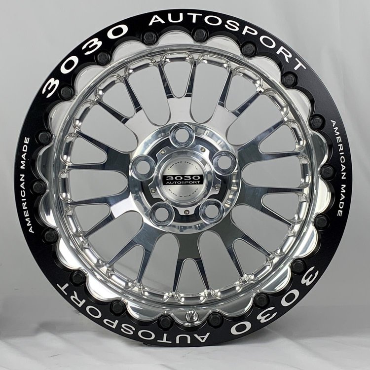 Legend Single-Beadlock Wheel, Size: 15x9", Bolt Pattern: 5x5", Backspace: 4" [Polished]