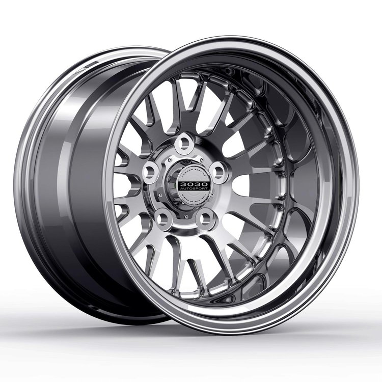 Legend Non-Beadlock Wheel, Size: 15x10", Bolt Pattern: 5x5", Backspace: 7" [Polished]