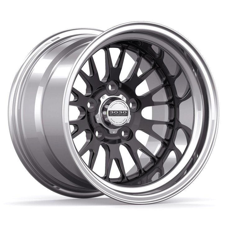 Legend Non-Beadlock Wheel, Size: 15x12", Bolt Pattern: 5x5", Backspace: 4" [Black/Polished]