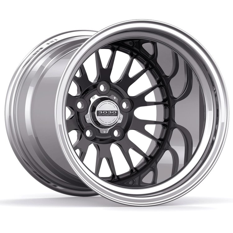 Legend Non-Beadlock Wheel, Size: 15x14", Bolt Pattern: 5x5", Backspace: 7" [Black/Polished]