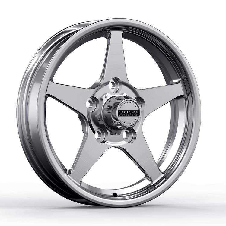 Launch Non-Beadlock Wheel, Size: 15x3.5", Bolt Pattern: 5x4.5", Backspace: 1.750" [Polished]