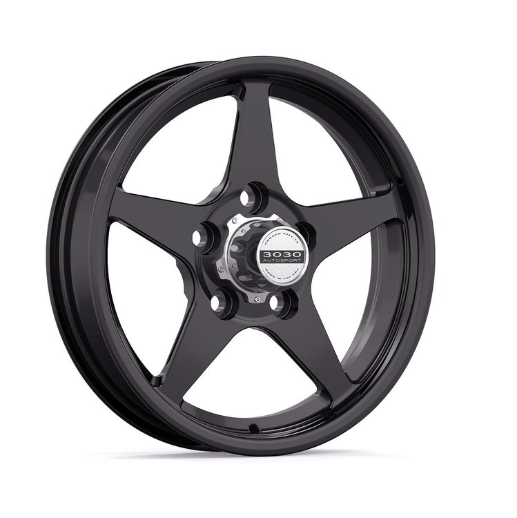 Launch Non-Beadlock Wheel, Size: 15x3.5", Bolt Pattern: 5x4.75", Backspace: 1.750" [All Black]