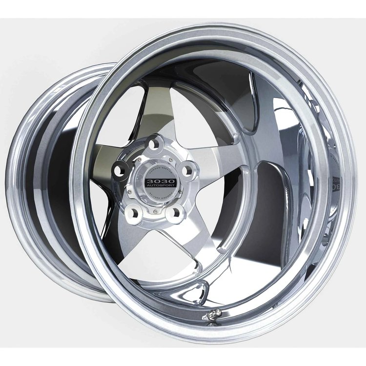 Drag Ops Launch Wheel [Size: 17"x10"] 5 x 115 mm Bolt Pattern, Polished Finish for 2015-2019 Dodge Challenger/Charger