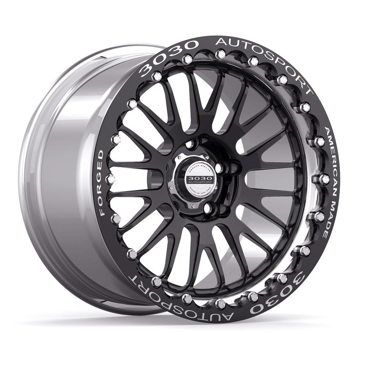 Legend Single-Beadlock Wheel, Size: 17x10", Bolt Pattern: 5x120 mm, Backspace: 7" [Polished]