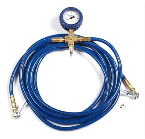 Tire Pressure Equalizer with 0-60 PSI Gauge & Bleed Valve