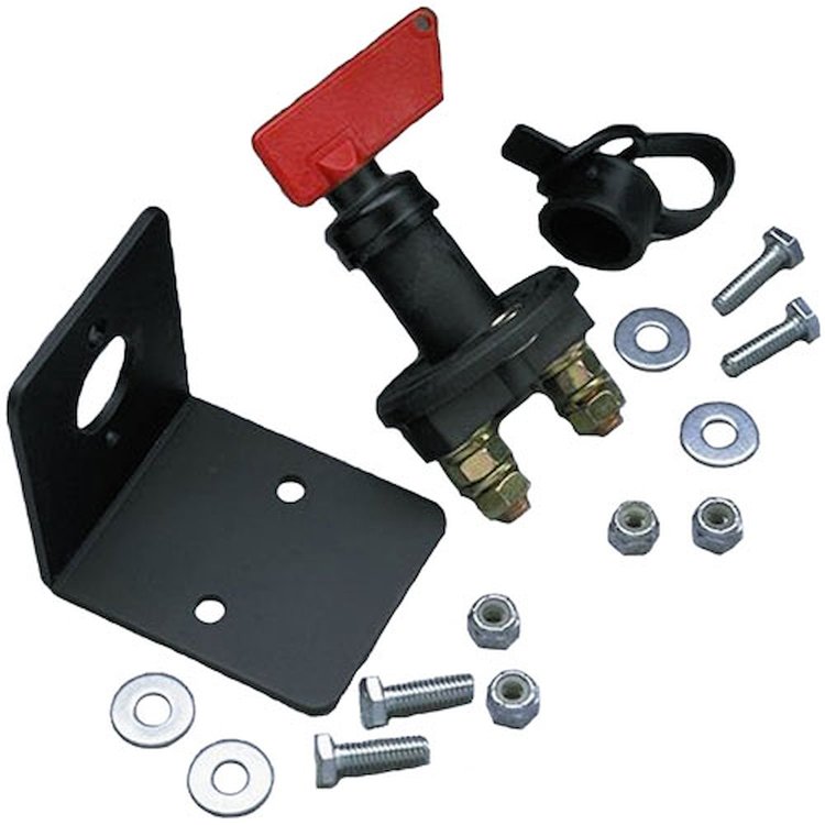Battery Cut-Off Switch with Mounting Bracket 100 Amp Capacity 24V 2-Post