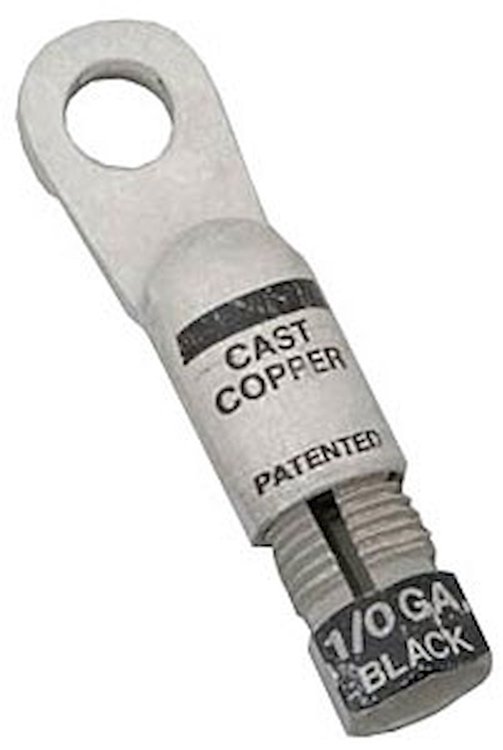 Battery Terminal 1-1/0 Gauge Brass Connector
