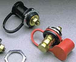 Brass Remote Battery Jumper Terminals 2/pkg (1 red, 1 black)