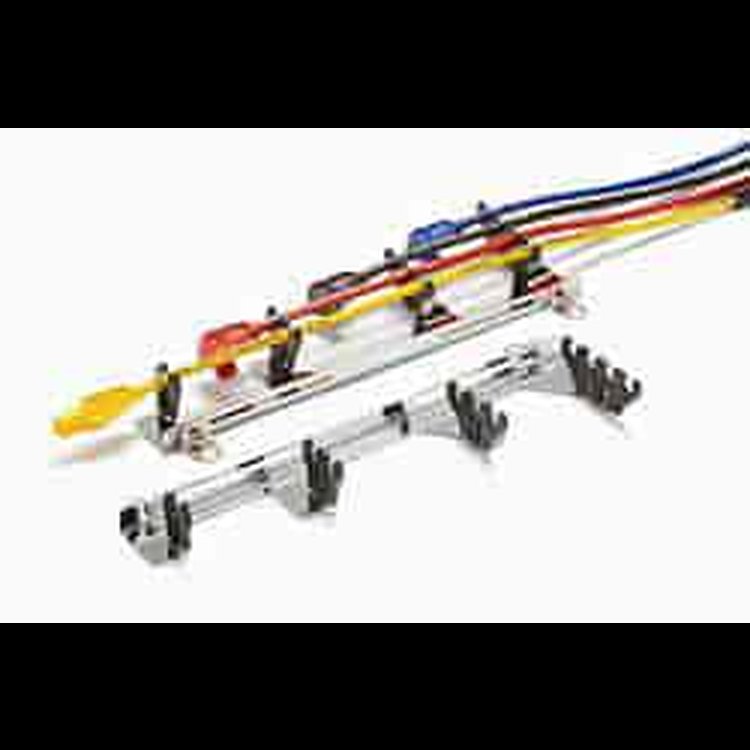 CHROME PLATED/BLACK V-8 WIRE LOOM