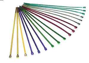 8" Chrome-Plated Blue Ties 10/pkg