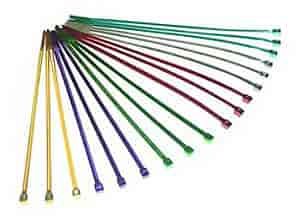 8" Chrome-Plated Purple Ties 10/pkg