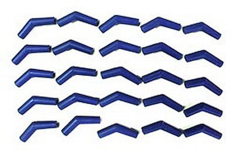 Spark Plug Boots 135 Degree, Silicone, Blue