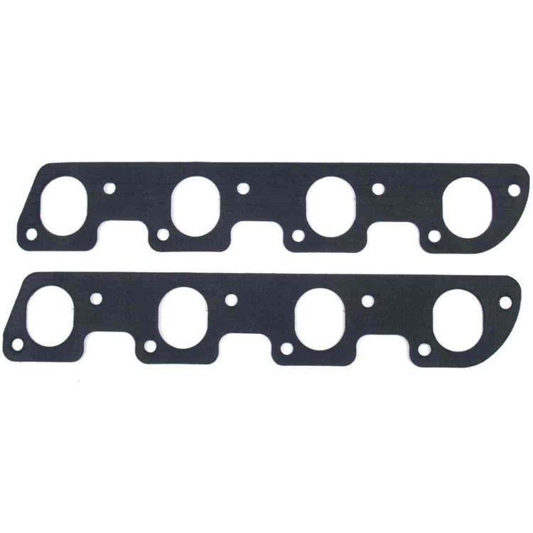 68051 XX Carbon Oval Port Header Gasket Set Ford V8 351C 2-Valve