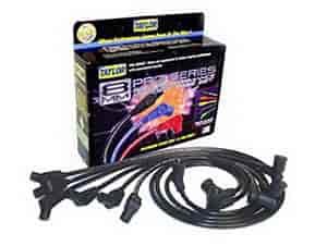 8mm Spiro Pro Ignition Wire Set Custom Fit Black 6 cyl.