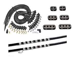 Spiro Pro 8mm Wire Kit - Black Universal Fit, 8 cyl