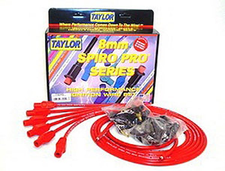 Spiro Pro 8mm Spark Plug Wires Universal Fit, 6 cyl