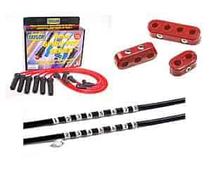 Spiro Pro 8mm Wire Kit - Red Universal Fit, 8 cyl