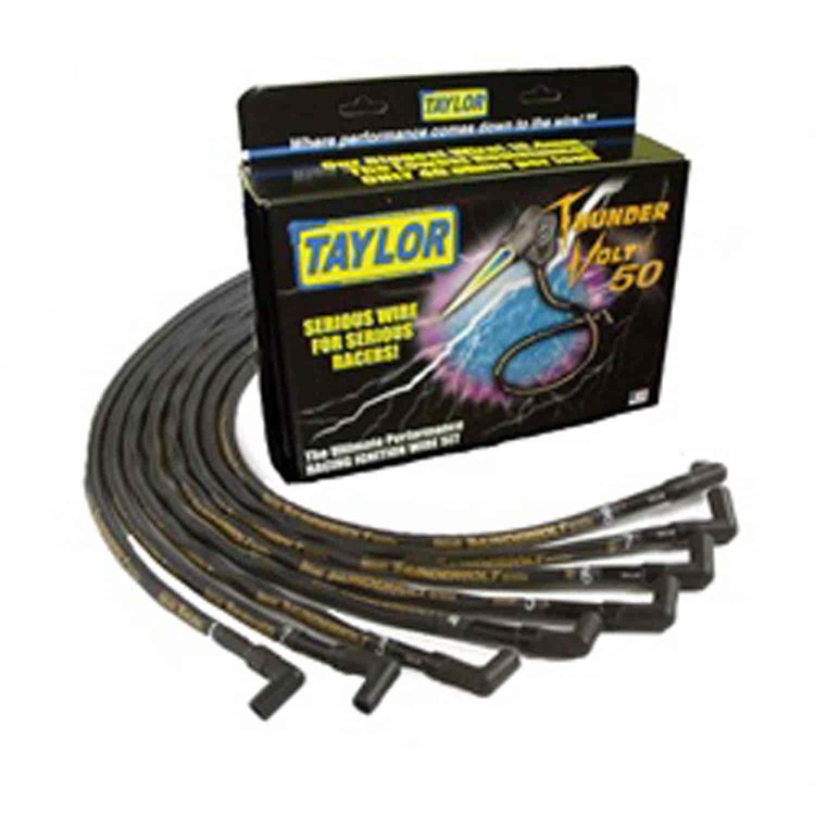 ThunderVolt S-50 8.2mm Sleeved Race-Fit Wire Set Small Block Chevy (Under Headers)