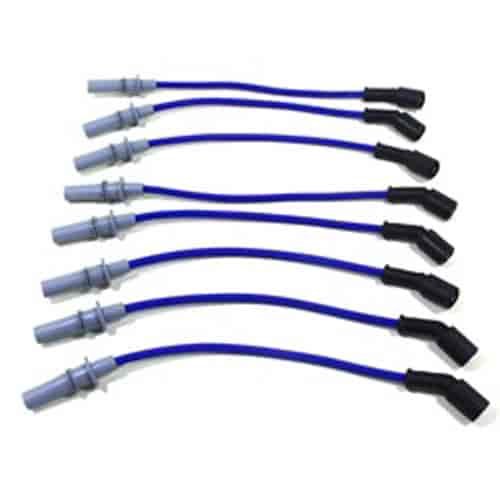 ThunderVolt 8.2mm 40 ohm Ferrite Core Performance Ignition Wire Set Custom Fit Blue