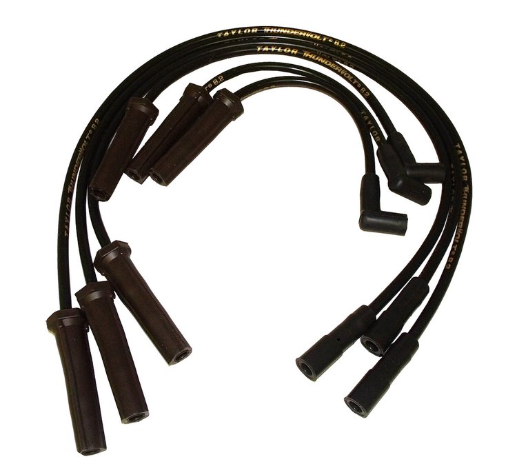 ThunderVolt 8.2mm 40 ohm Ferrite Core Performance Ignition Wire Set Custom Fit Black