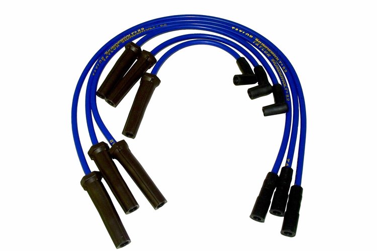 ThunderVolt 8.2mm 40 ohm Ferrite Core Performance Ignition Wire Set Custom Fit Blue 6 Cylinder
