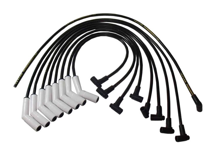 ThunderVolt 8.2 mm. Ignition Wire Set Ceramic Boot Race Fit Wire Set 90 deg. Black Chevy SB Under Headers Socket