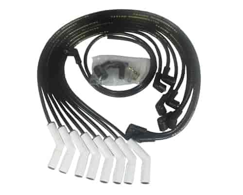 ThunderVolt 8.2 mm. Ignition Wire Set Ceramic Boot Race Fit Wire Set 135 deg. Black Chevy BB Over Valve Covers Socket