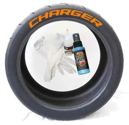 Charger Tire Lettering Kit