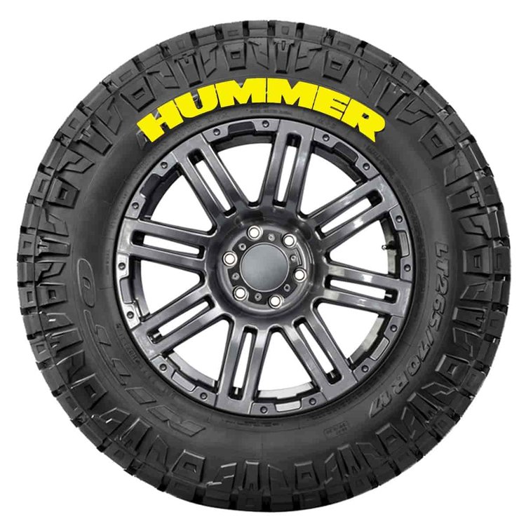 Hummer Tire Lettering Kit