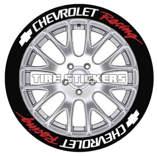 Chevrolet Racing Tire Lettering Kit