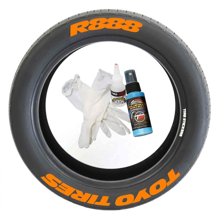 Toyo R888 Tire Lettering Kit